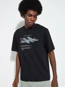 max URB_N Typography Printed Cotton T-shirt