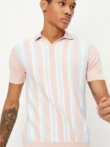 max Striped Polo Collar T-shirt