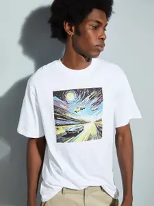 max URB_N Graphic Printed Cotton T-shirt