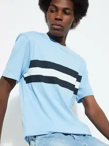 max URB_N Striped Regular Fit Short Sleeves Round Neck Cotton T-shirt