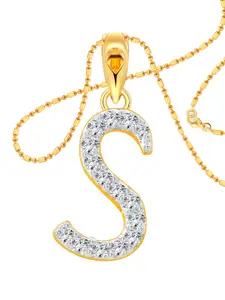 Vighnaharta Gold-Plated Contemporary Pendants with Chains