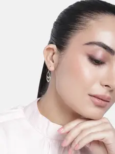 Estele Gold-Plated Teardrop Shaped Drop Earrings