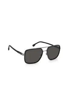 Carrera Men Rectangle Sunglasses with UV Protected Lens 203788V8158M9