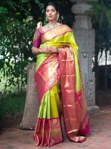 BerMondsey Ethnic Motifs Woven Design Zari Banarasi Designer Saree