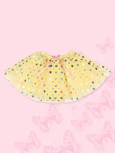 CUTECUMBER Infant Girls Polka Dot Glittered Flared Skirt