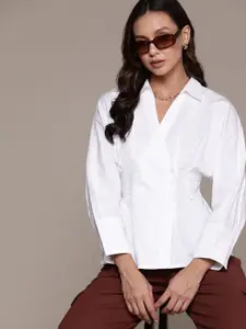 Roadster Women Slim Fit Opaque Cotton Casual Shirt