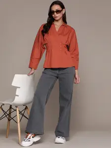 Roadster Women Slim Fit Opaque Cotton Casual Shirt