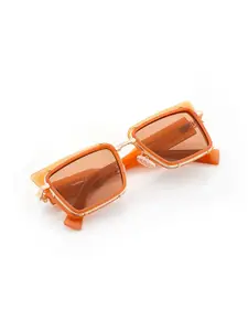 HASHTAG EYEWEAR Women Round Sunglasses with Polarised and UV Protected Lens SR7-98037