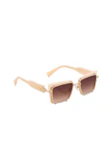 HASHTAG EYEWEAR Women Round Sunglasses with Polarised and UV Protected Lens