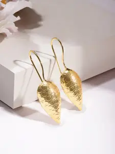 Rubans 18KT Gold-Plated Brass Contemporary Drop Earrings