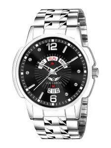 LOIS CARON Men Printed Dial & Stainless Steel Bracelet Style Straps Analogue Watch LCS-8305