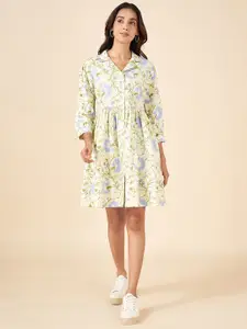 AKKRITI BY PANTALOONS Floral Printed Fit & Flare Dress