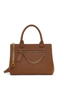 Miraggio Women Handbag with Front Zipper Pocket and Adjustable Sling Strap