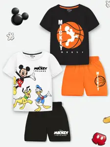 YK Disney Boys Printed T-shirt with Shorts