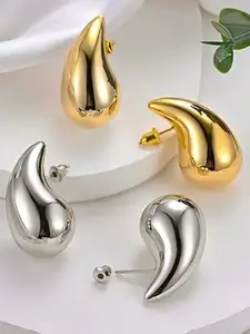 Jewels Galaxy Set Of 2 Teardrop Shaped Drop Earrings