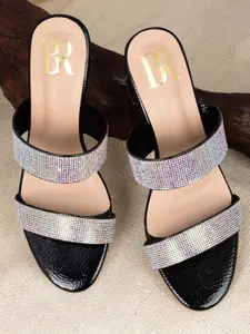Bella Rosa Embellished Block Heels