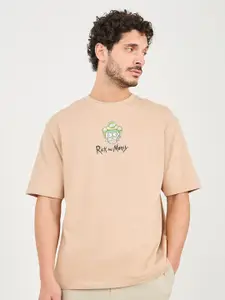 Styli Rick & Morty Graphic Oversized T-Shirt