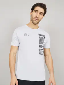 Styli Front Barcode Graphic Regular Fit T-Shirt