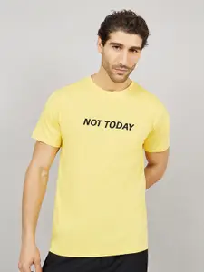 Styli Not Today Slogan Print Regular Fit T-Shirt