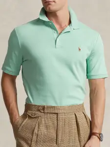 Polo Ralph Lauren Slim-Fit Polo Collar Short Sleeves Cotton Tshirts
