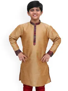 BAESD Boys Mandarin Collar Long Sleeves Straight Kurta