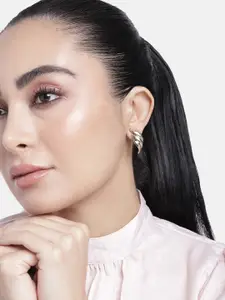 Estele Gold-Plated Contemporary Studs