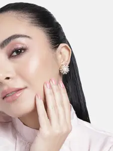 Estele Gold-Plated Floral Studs