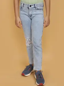 V-Mart Girls Slim Fit Heavy Fade Cotton Jeans