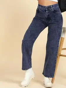 BAESD Girls Lean Straight Fit Low Distress Stretchable Jeans