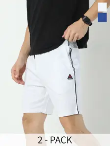 ARDEUR Men Pack Of 2 Cotton Sports Shorts