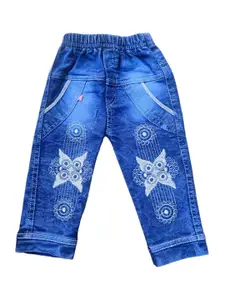 BAESD Girls Low-Rise Cotton Highly Distressed Heavy Fade Jeans