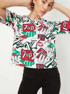 max Typography Printed Pure Cotton T-shirt