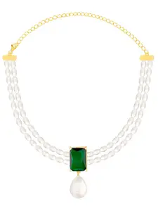 GIVA Gold Plated 925 Sterling Silver Necklace