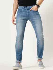 Llak Jeans Men Skinny Fit Low Distress Light Fade Stretchable Jeans