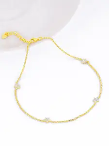 GIVA Gold-Plated Anklet