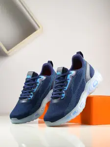 HRX by Hrithik Roshan Men Blue Textured Lace-Up Running Shoes