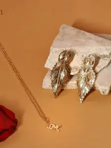 VIRAASI Gold-Plated Pendant Jewellery Set