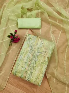 Panzora Embellished Unstitched Dress Material