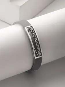 The Roadster Lifestyle Co. Silver-Plated Textured Bracelet