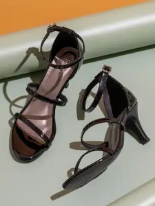 Inc 5 Open Toe Kitten Heels