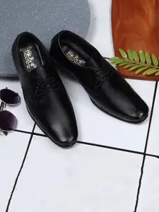 HikBi Men Round-Toe Leather Formal Derbys