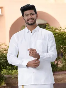 Ramraj Standard Opaque Pure Cotton Casual Shirt