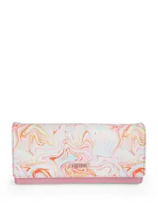 Metro Women Abstract Printed Two Fold Wallet
