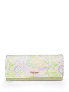 Metro Women Abstract Printed Two Fold Wallet