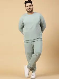 Rigo Plus Size Mid-Rise Cotton Tracksuit