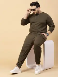 Rigo Plus Size Terry Cotton Tracksuit