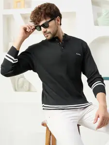 KVETOO Striped Turtle Neck Acrylic Pullover Sweater