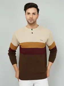 KVETOO Colourblocked Acrylic Pullover Sweater