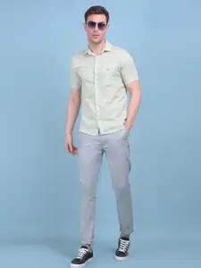 Crimsoune Club Classic Slim Fit Opaque Printed Casual Shirt