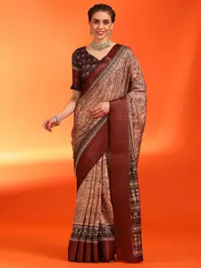Saree mall Ethnic Motifs Zari Sungudi Saree